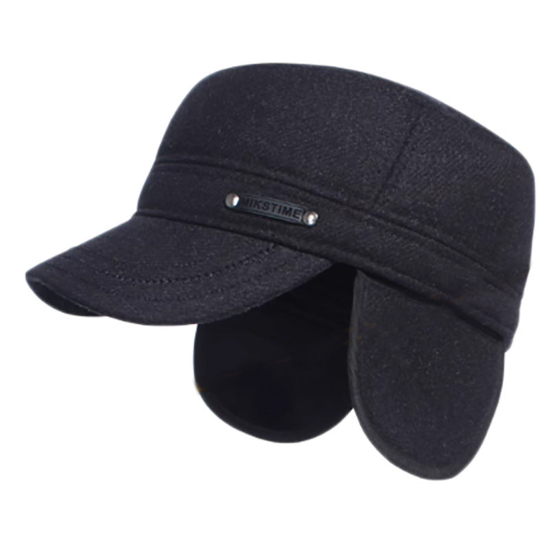 Flat Top Ears Protection Peaked Cap